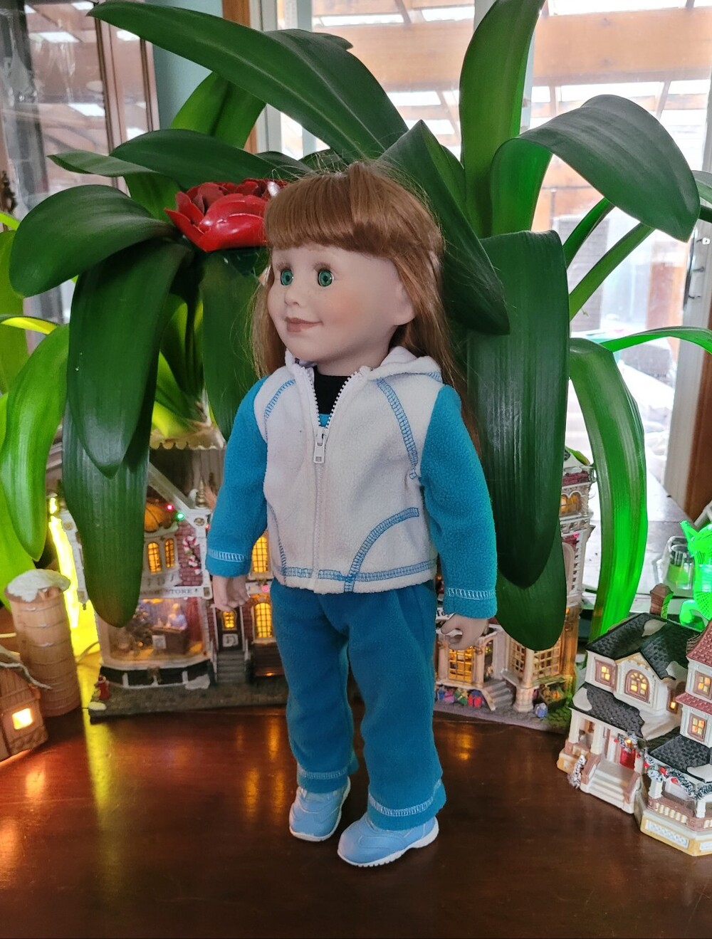 Maplelea Jenna Doll with Meet Outfit, Includes Maplelea Sports Energy Pack